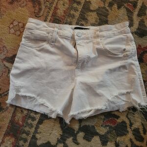 Kut from the Kloth White Frayed Jean Shorts